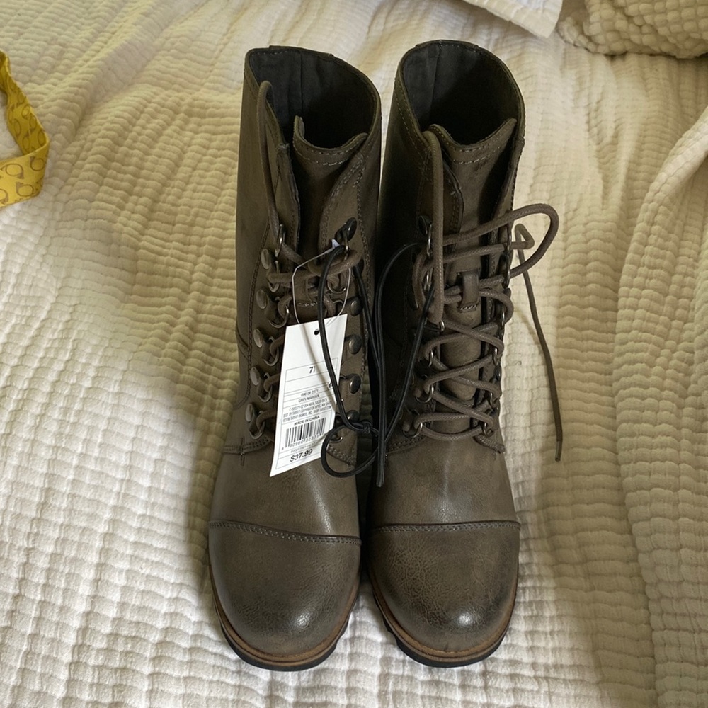 Brown Wedge Boots